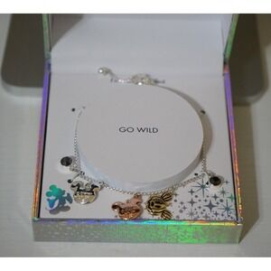 Disney MIckey Mouse Halloween Bracelet ~ Fine Silver Plated ~ NEW